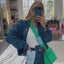 Hermès Bandouliere Kelly Pochette Shoulder Strap Menthe Swift and Celeste Epsom Gold hardware