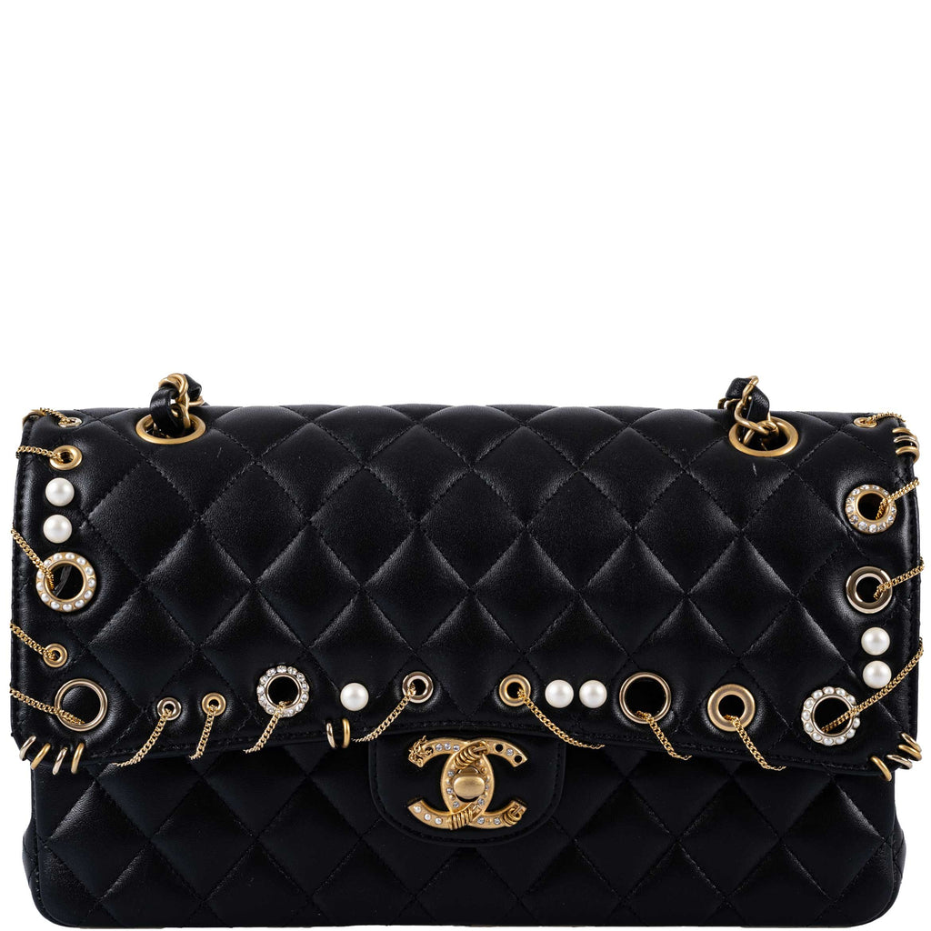 Chanel 2018 Classic Medium Double Flap Caviar Bag
