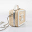 Chanel Vanity Case Beige & White, Rattan, Patent Calfskin & Silver-Tone Metal