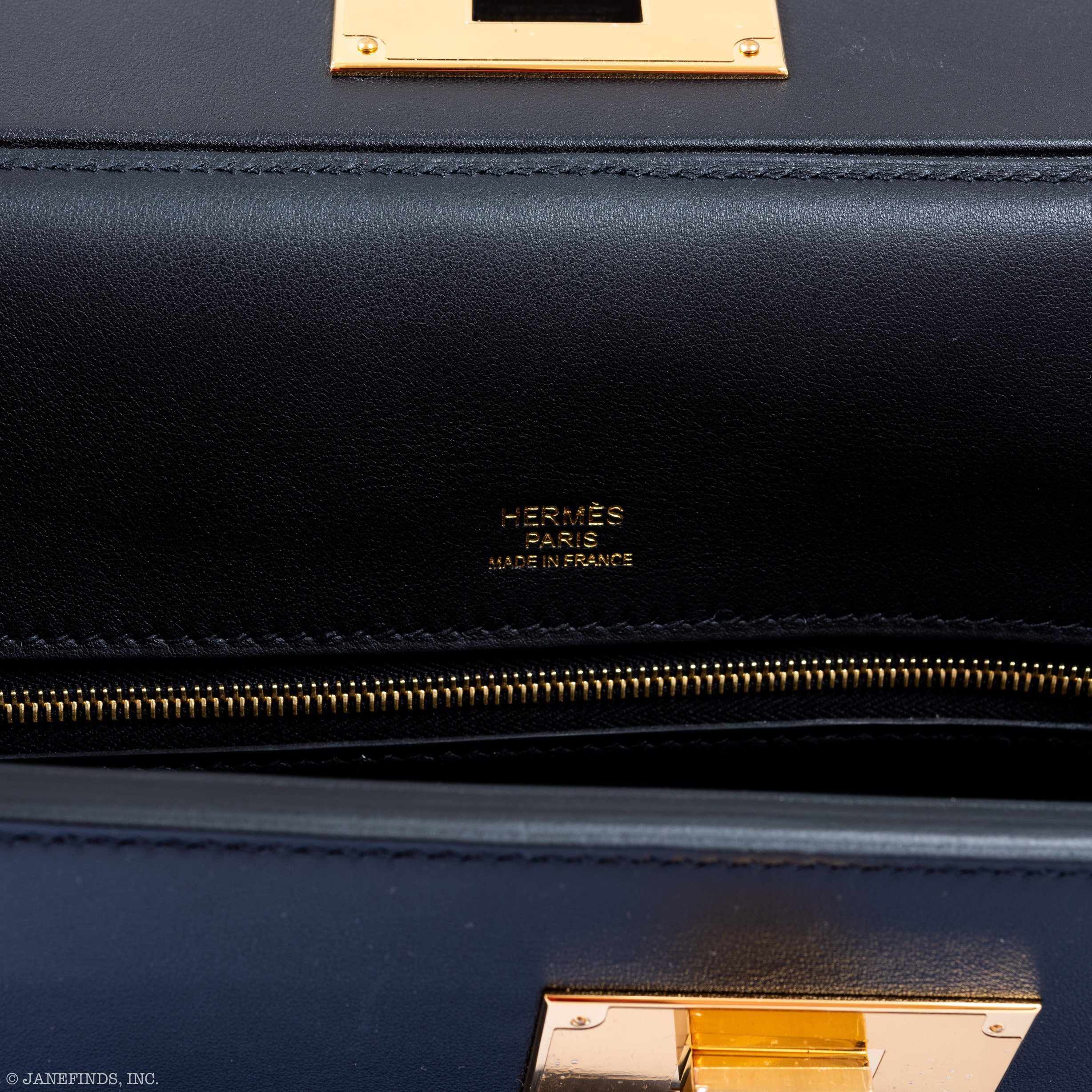 Hermès 24/24 29 Black Swift & Togo Gold Hardware