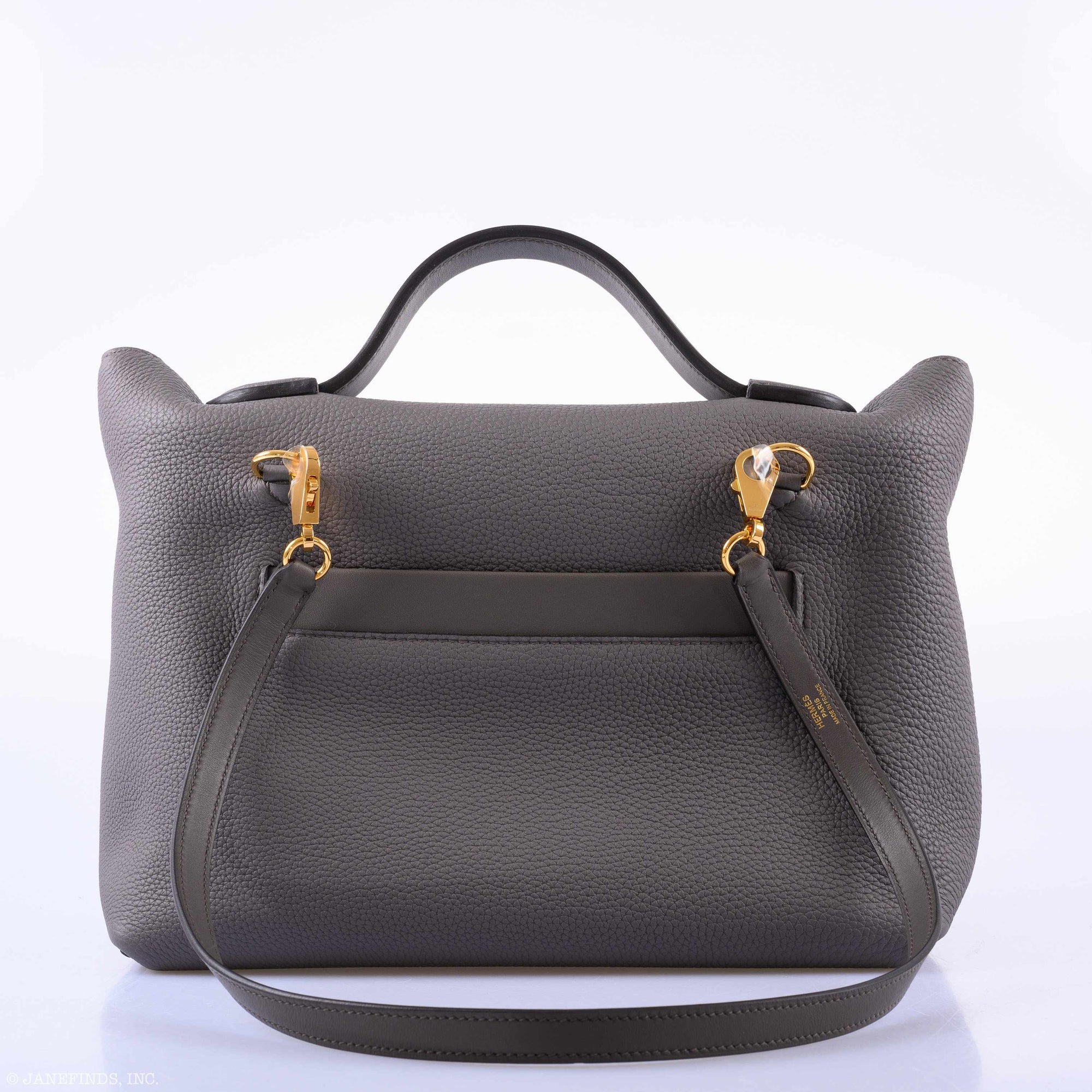 Hermès 24/24 29 Etain Swift and Togo Leather Gold Hardware