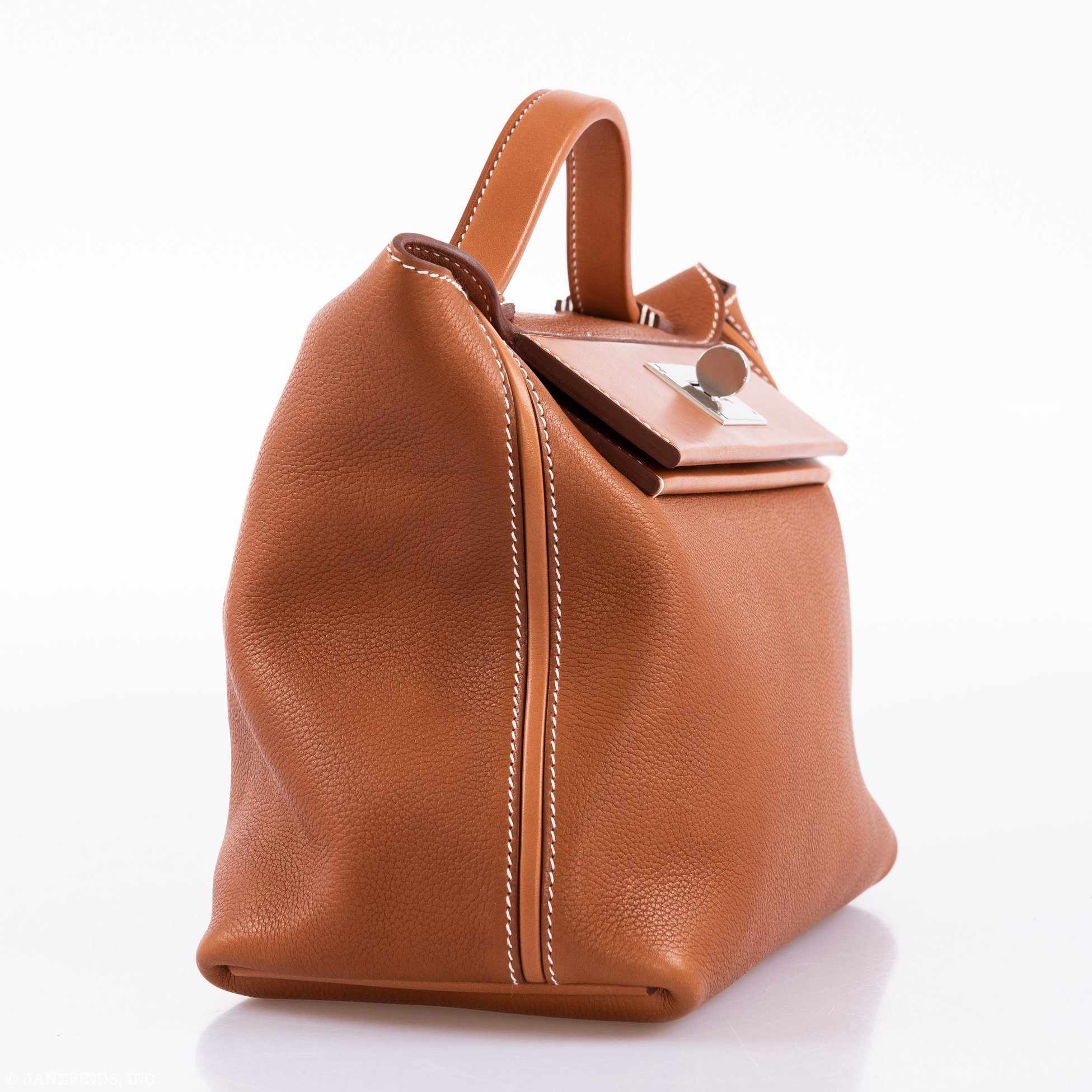 Hermès 24/24 29 Fauve Barenia Faubourg Palladium Hardware