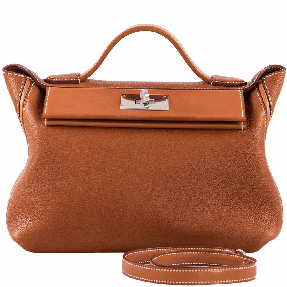 Hermès 24/24 29 Fauve Barenia Faubourg Palladium Hardware