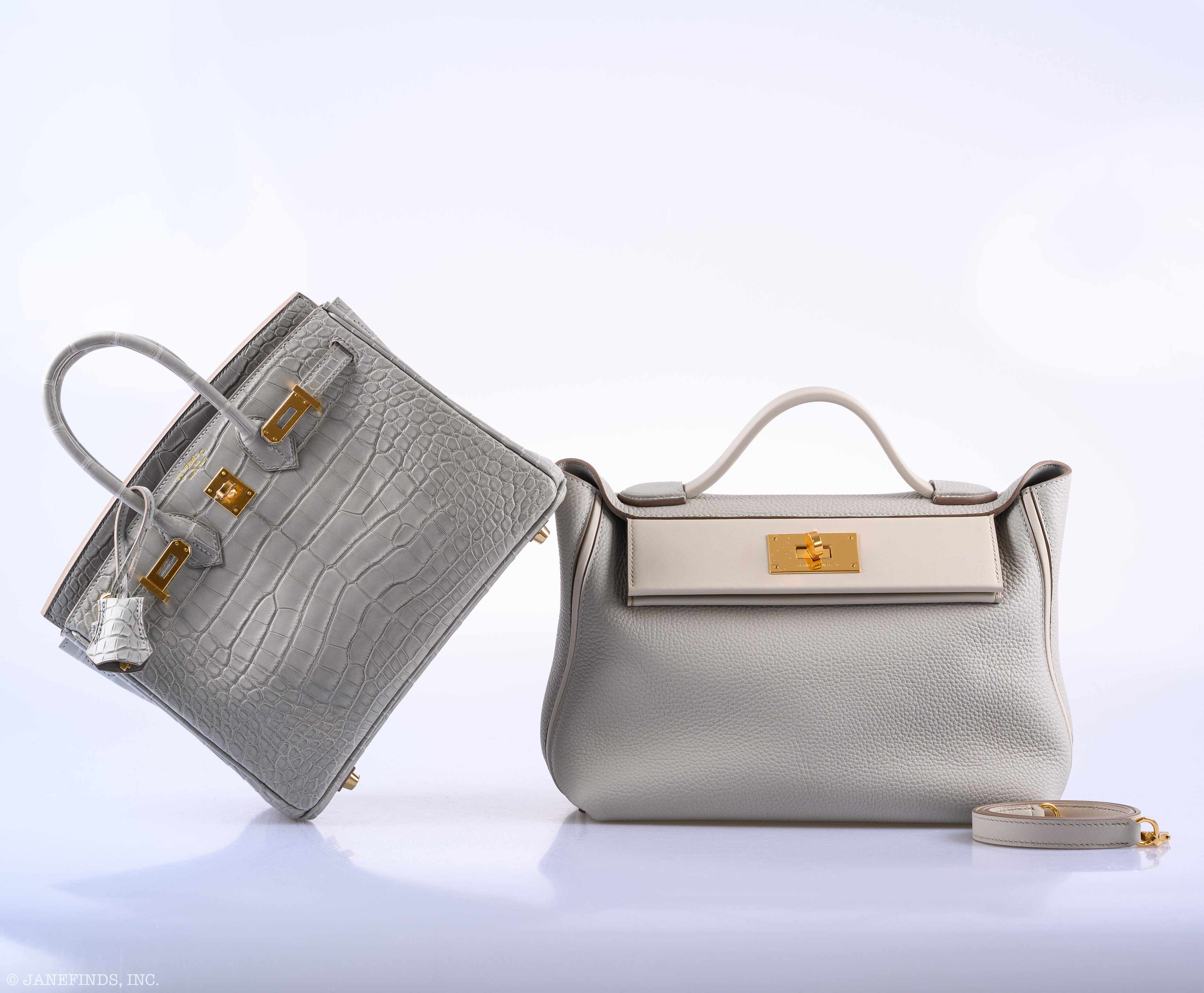 Hermès 24/24 29 Gris Perle Togo & Beton Swift Gold Hardware