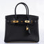 Hermès 3 En 1 Birkin 30 Black Togo, Swift and Toile with Gold Hardware