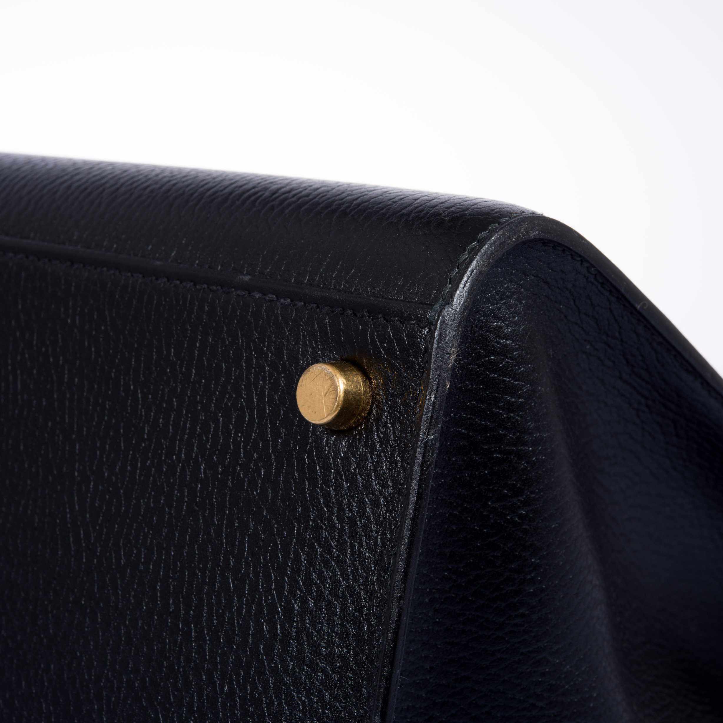 Hermès Airport Bag Black Ardenne and Vache Naturelle - Vintage