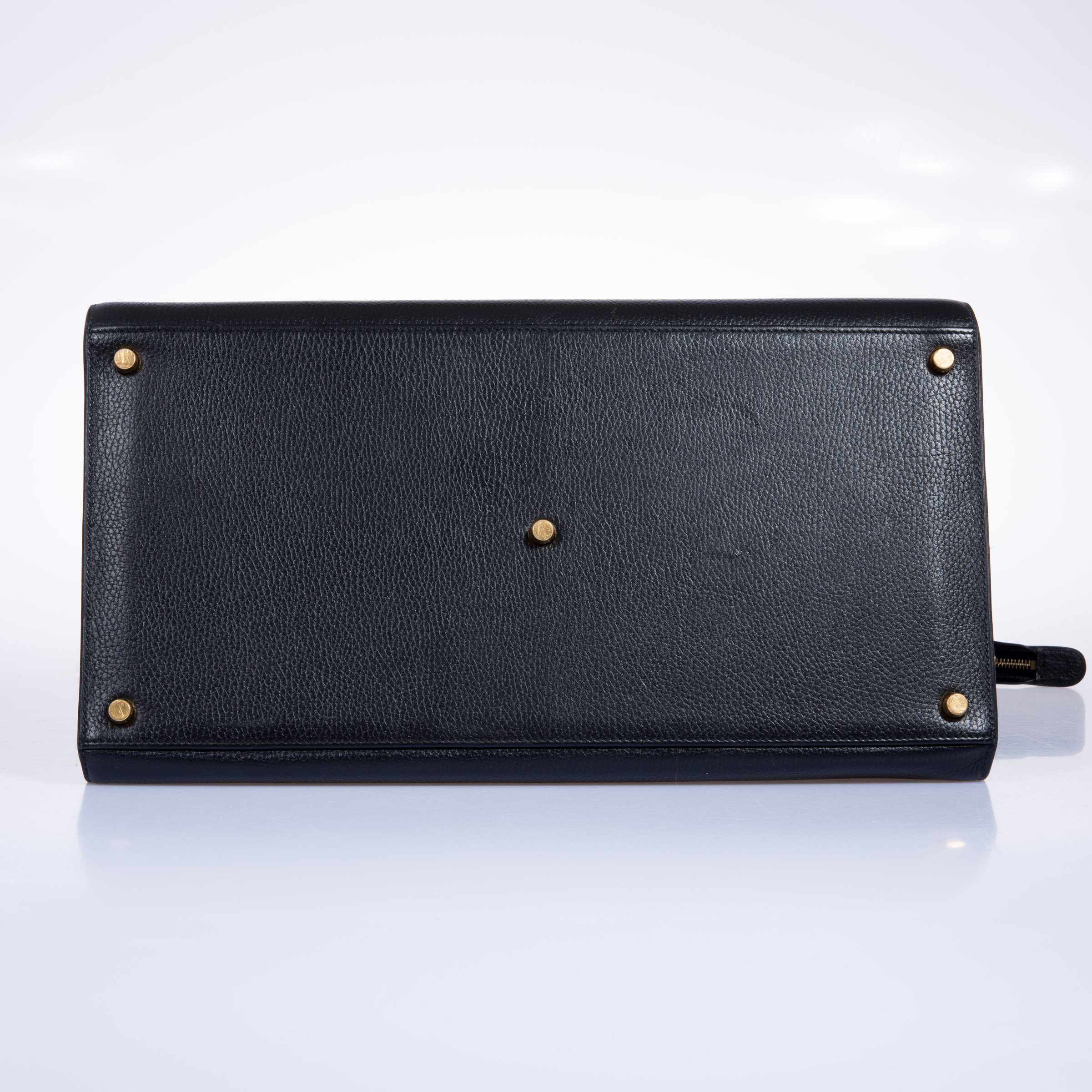 Hermès Airport Bag Black Ardenne and Vache Naturelle - Vintage
