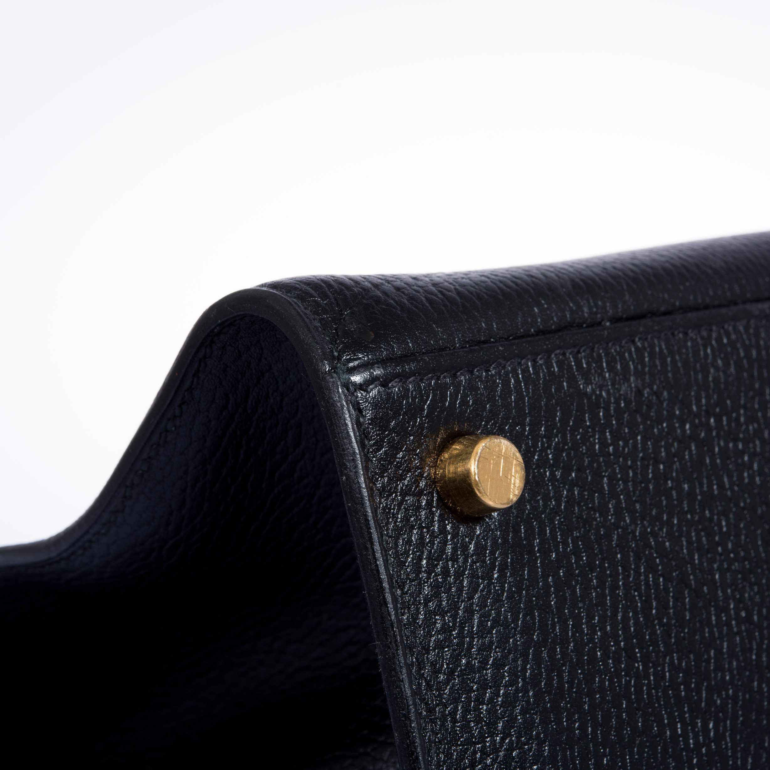 Hermès Airport Bag Black Ardenne and Vache Naturelle - Vintage