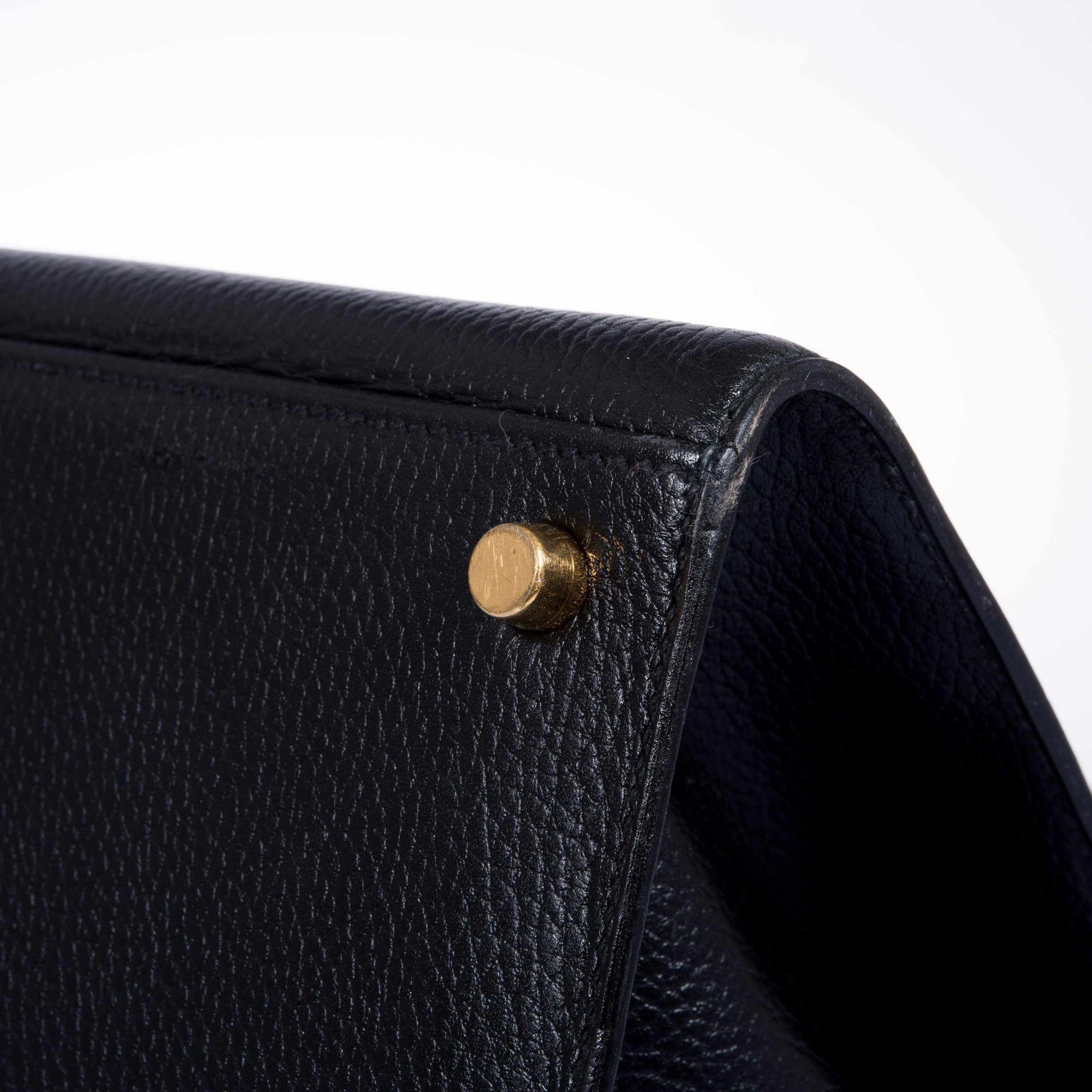 Hermès Airport Bag Black Ardenne and Vache Naturelle - Vintage