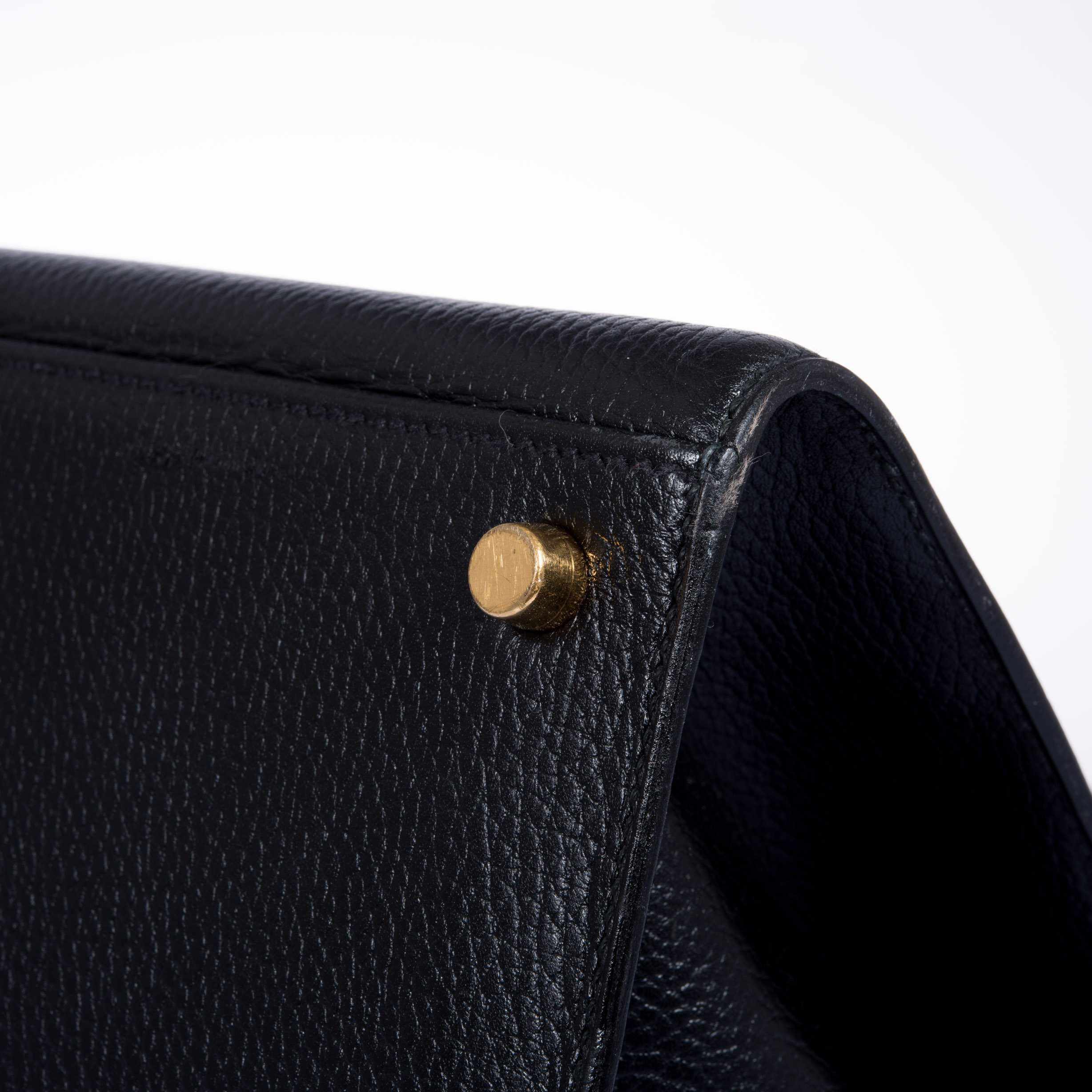 Hermès Airport Bag Black Ardenne and Vache Naturelle - Vintage