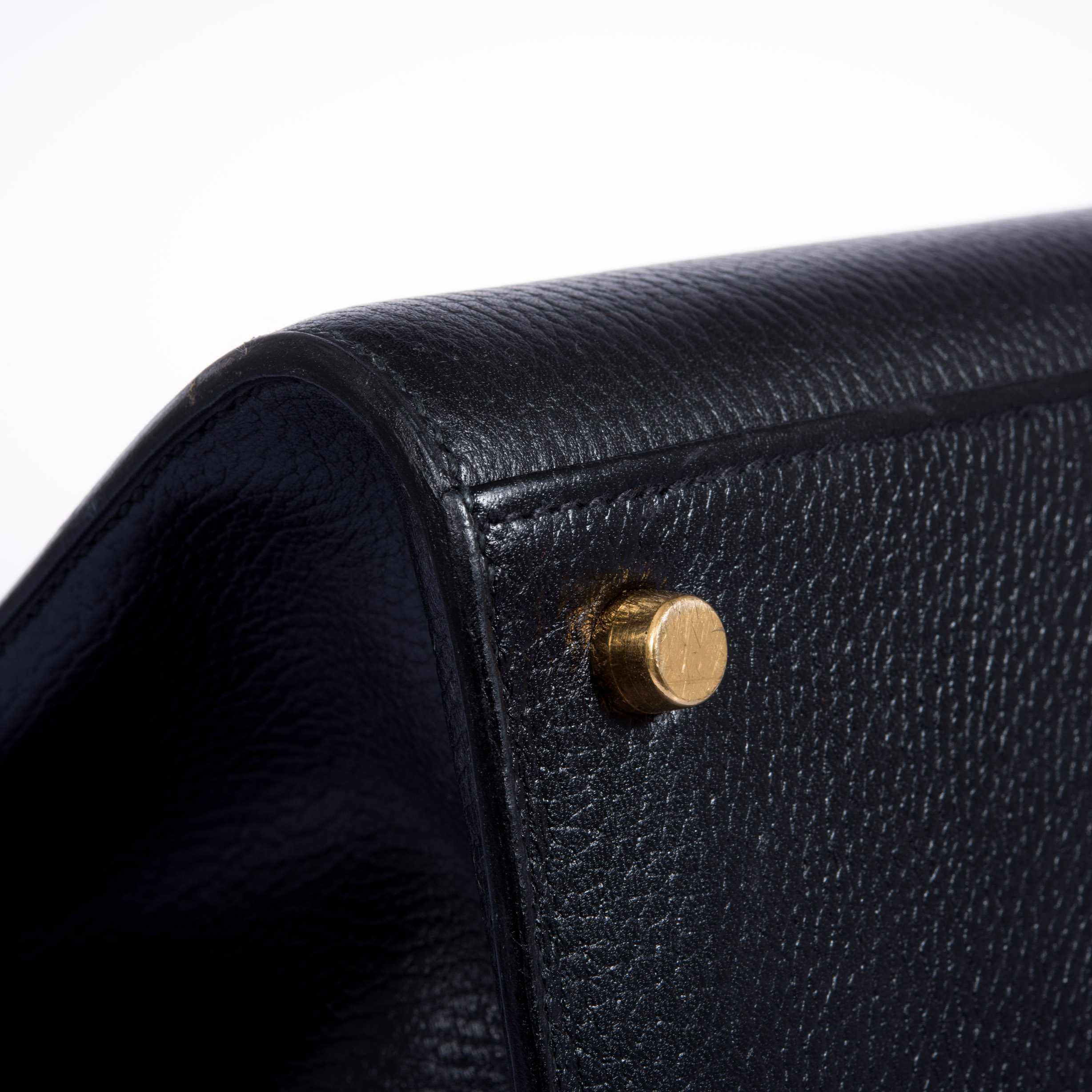 Hermès Airport Bag Black Ardenne and Vache Naturelle - Vintage