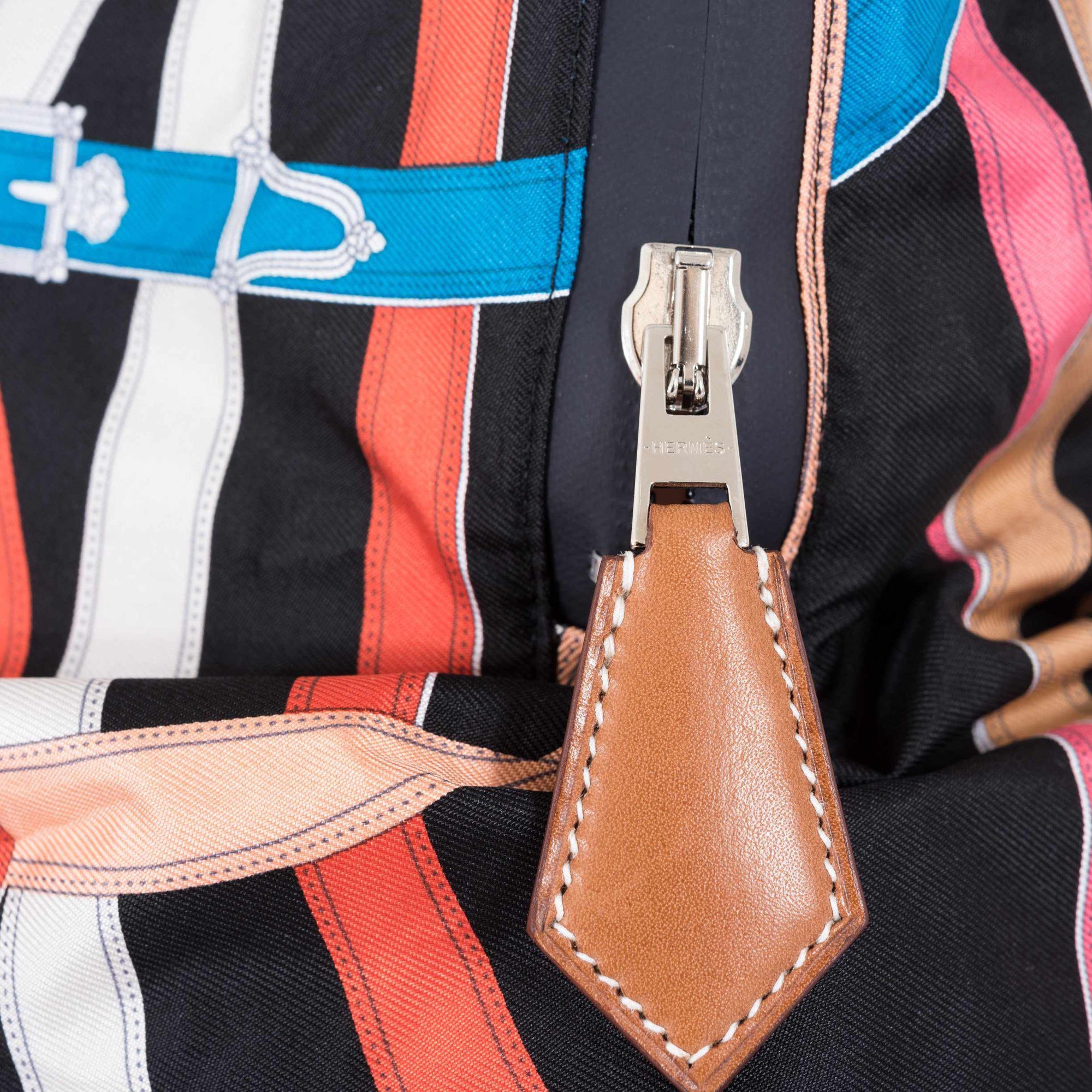 Hermès Airsilk Backpack Cavalcadour Black Technical Silk