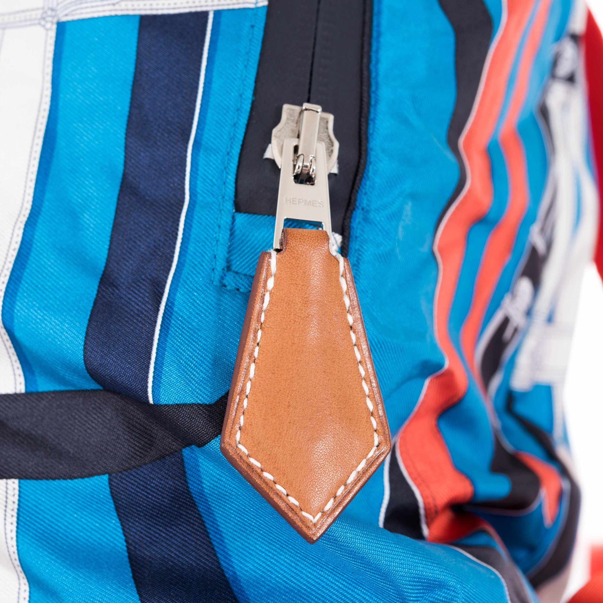 Hermès Airsilk Backpack Cavalcadour Blue Zanzibar Technical Silk