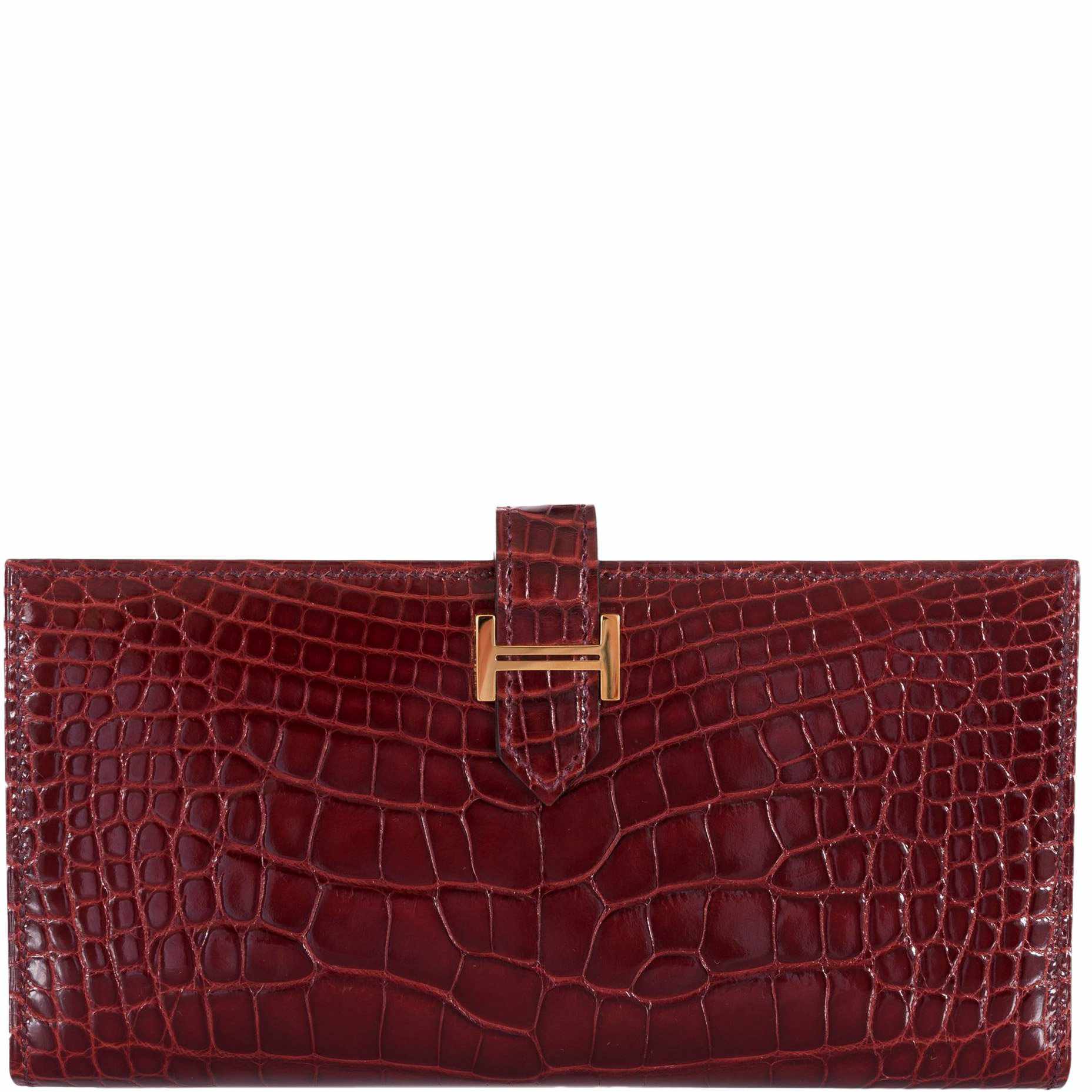 Hermes bearn discount wallet alligator