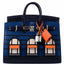 Hermès Birkin 20 Sellier Faubourg Blue Madame, Crocodile, Epsom, Sombrero & Swift Palladium Hardware