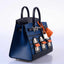 Hermès Birkin 20 Sellier Faubourg Blue Multicolor Madame, Crocodile, Epsom, Sombrero & Swift Palladium Hardware