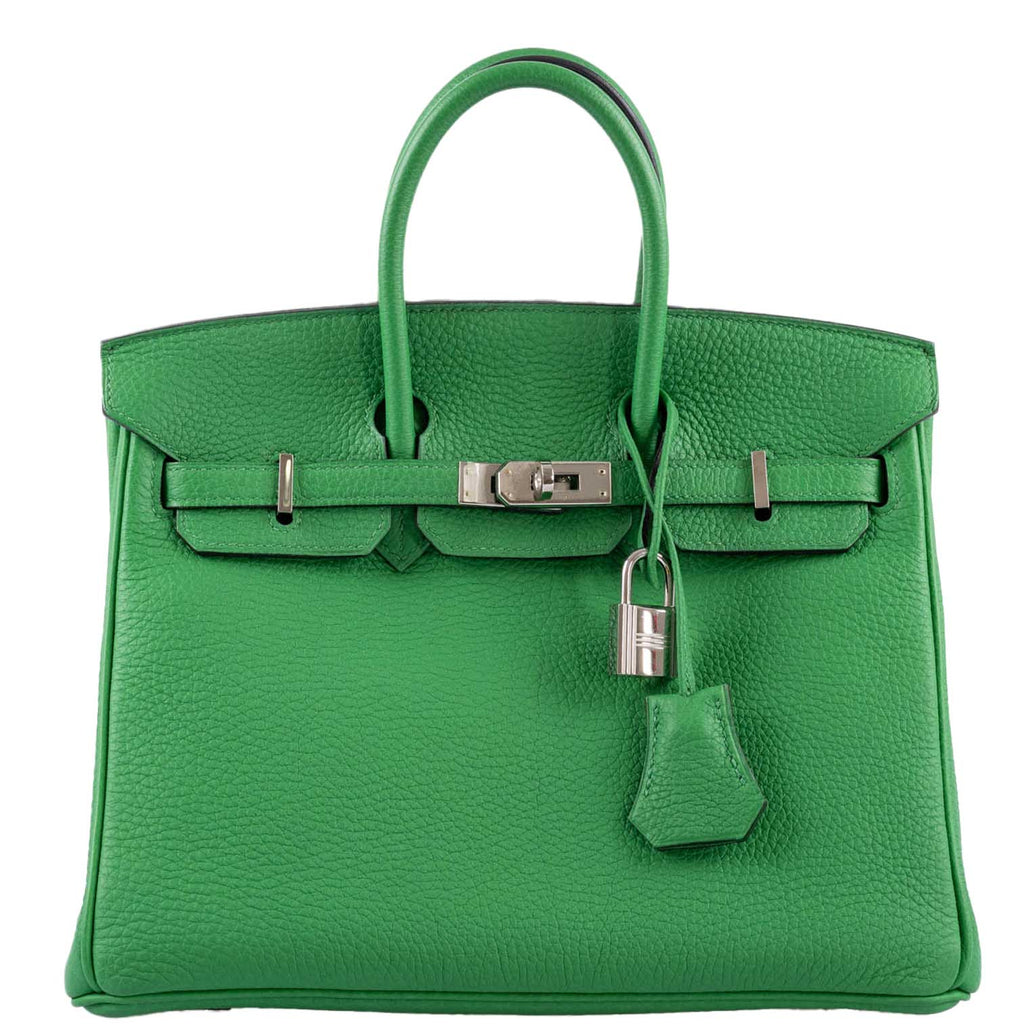 Hermes, Birkin 35, Bamboo green, Togo leather