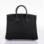 Hermès Birkin 25 Black Ostrich Rose Gold Hardware - 2021, Z