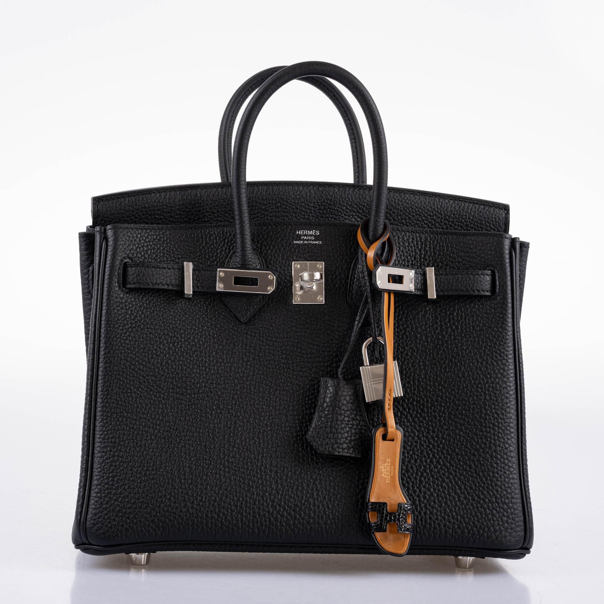 Hermès Birkin 25 Black Togo with Palladium Hardware