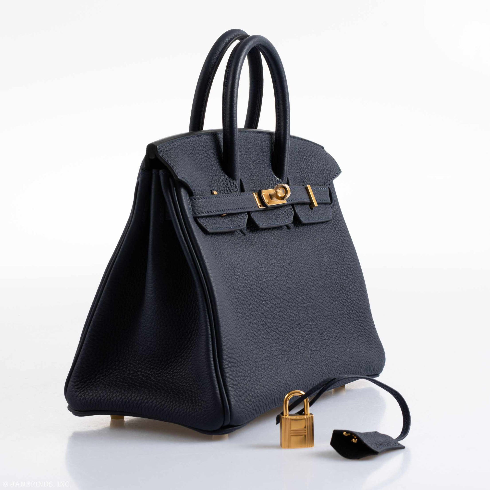 Hermès Birkin 25 Bleu Nuit Togo Gold Hardware - 2019, D