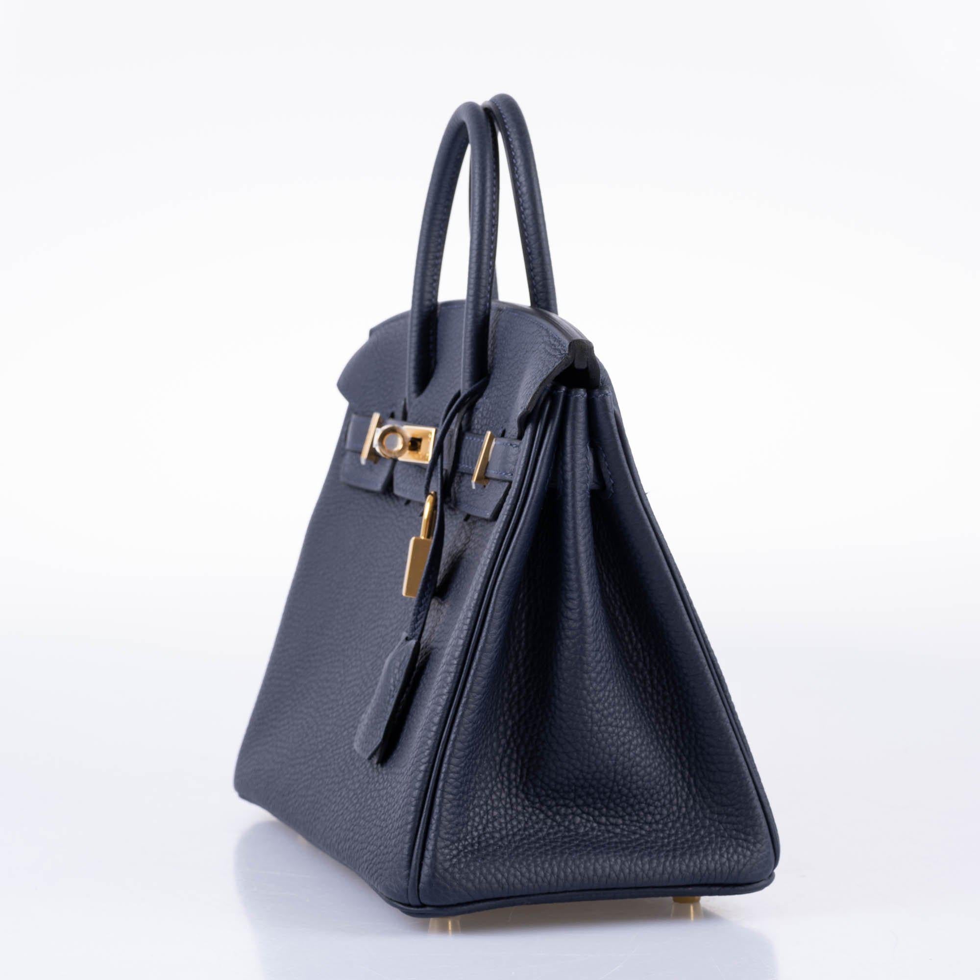 Hermès Birkin 25 Bleu Nuit Togo with Gold Hardware - 2020, Y