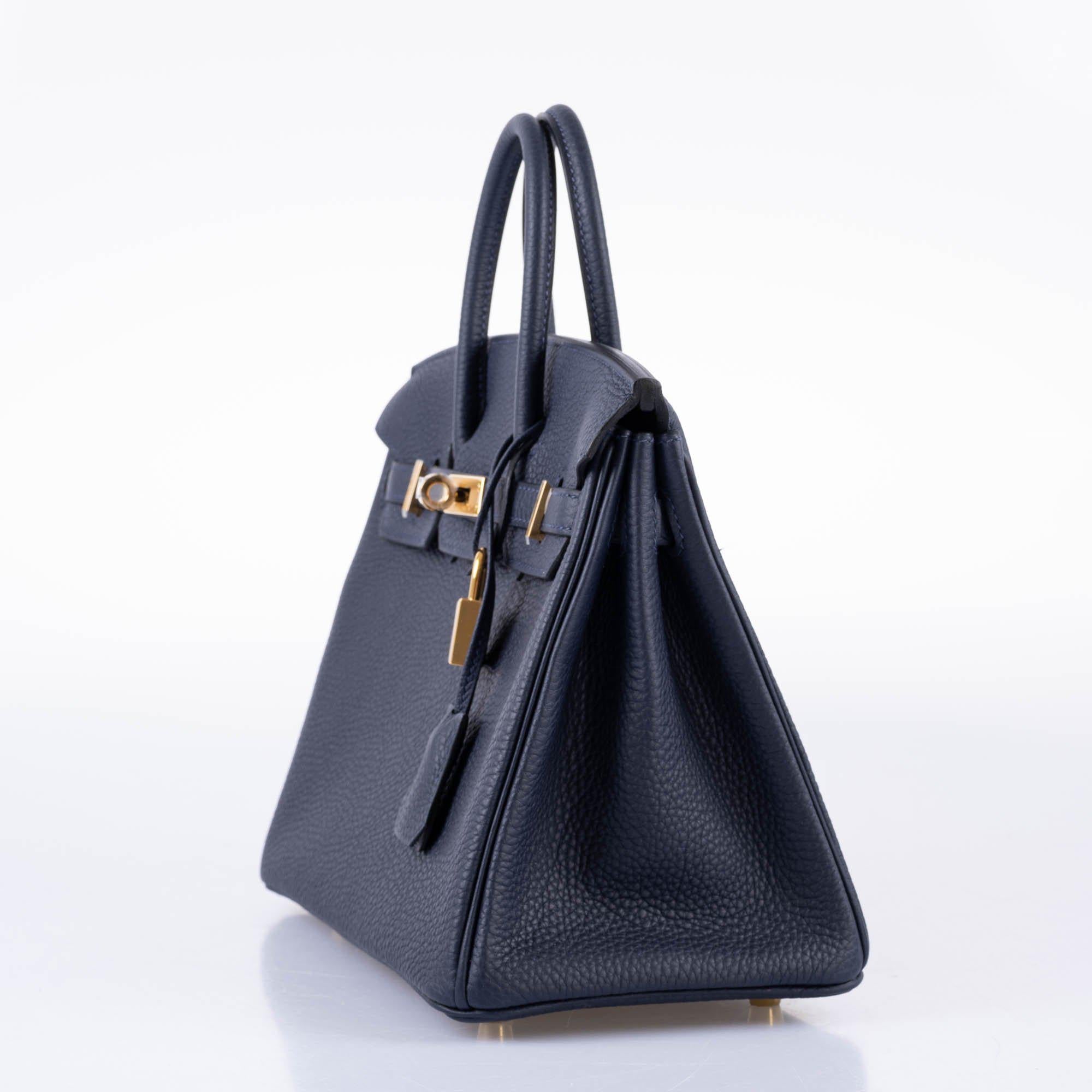 Hermès Birkin 25 Bleu Nuit Togo with Gold Hardware