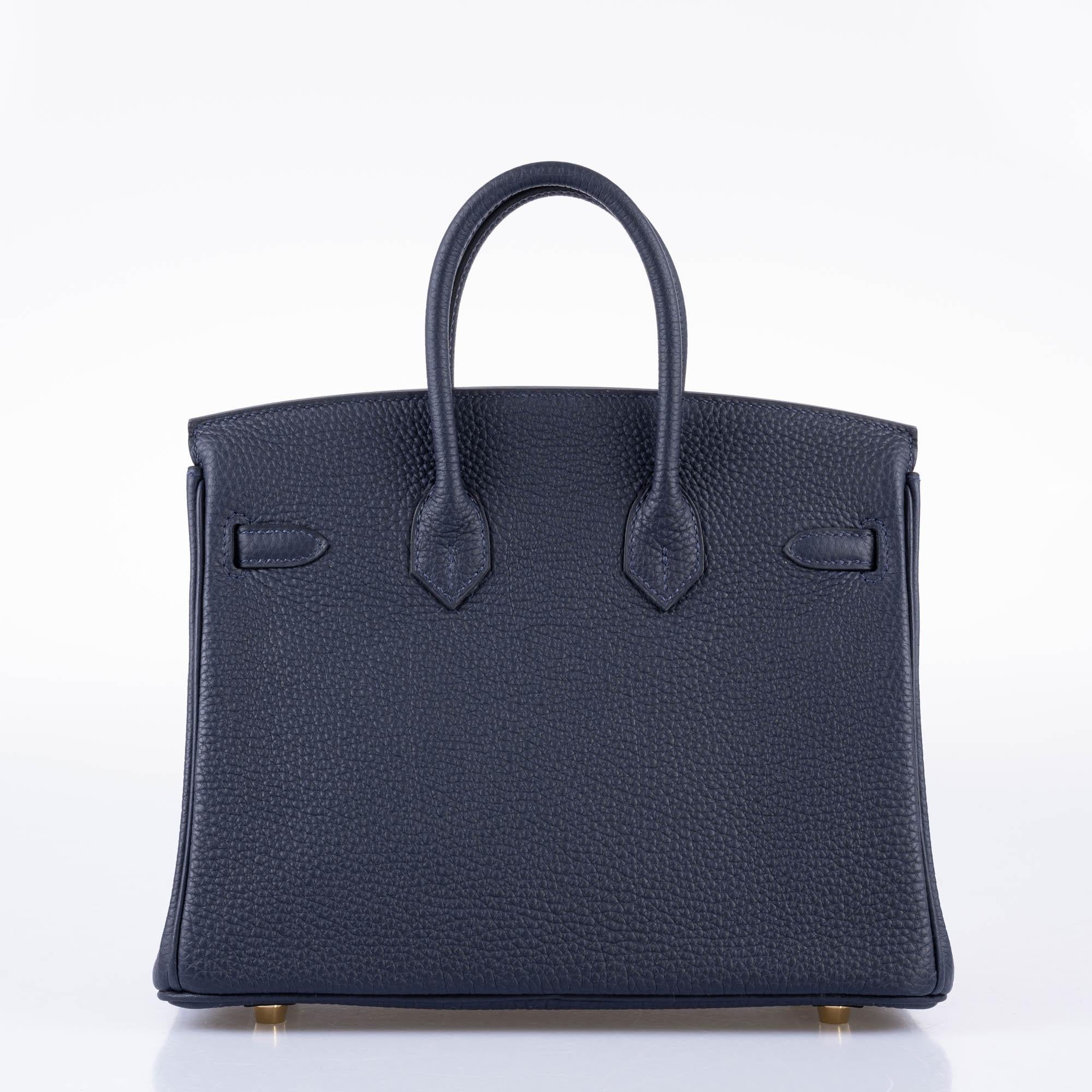 Hermès Birkin 25 Bleu Nuit Togo with Gold Hardware