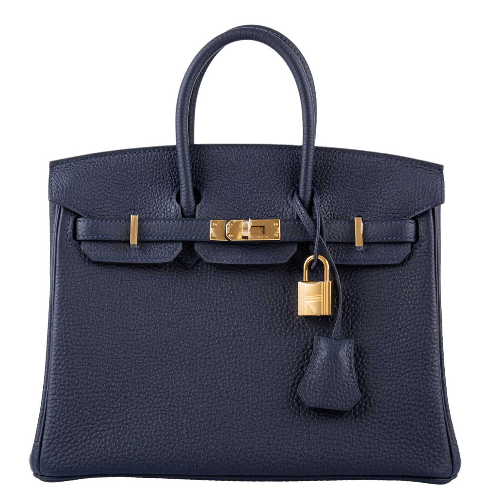 Hermès Birkin 25 Bleu Nuit Togo with Gold Hardware