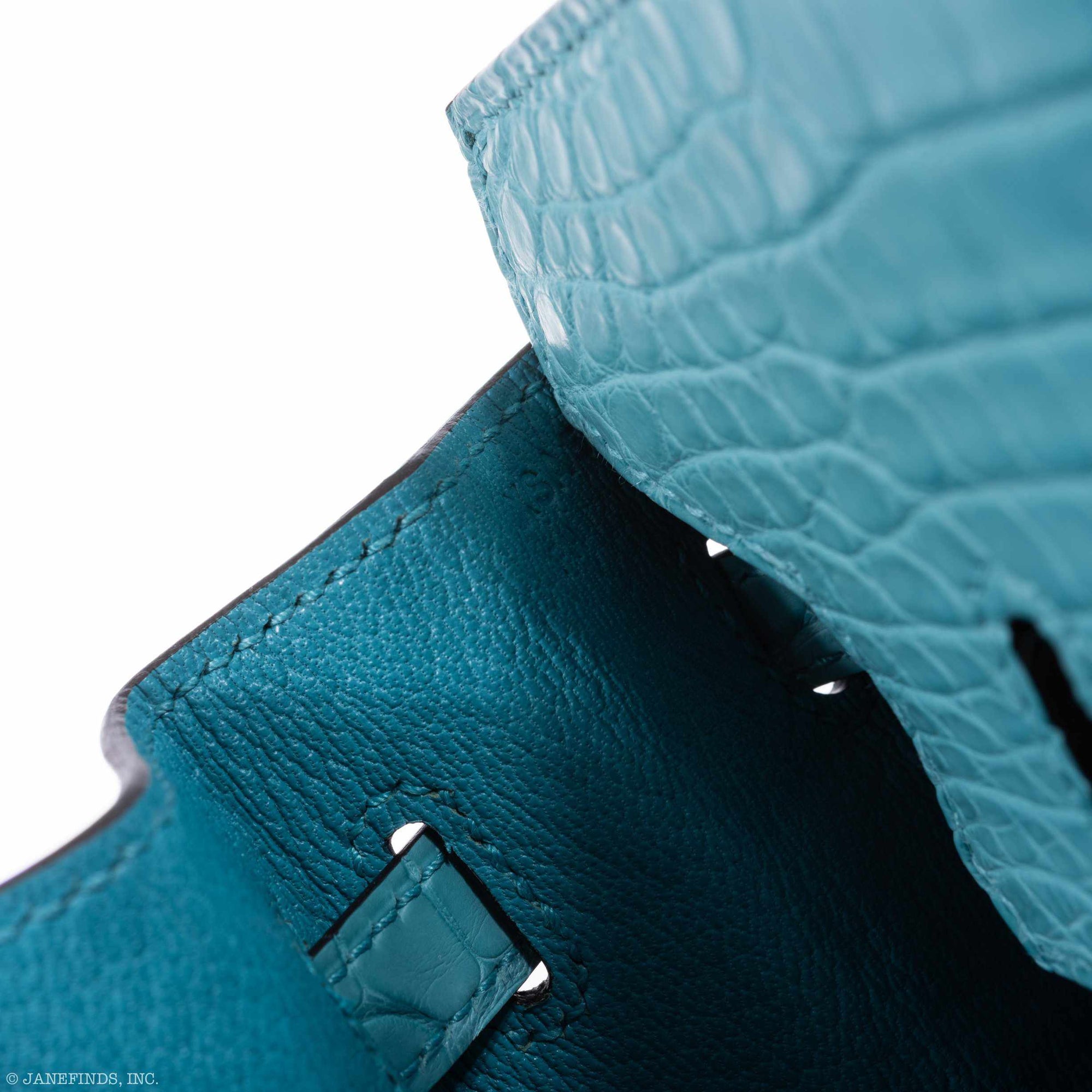 Hermès Birkin 25 Bleu Saint Cyr Matte Alligator Palladium Hardware
