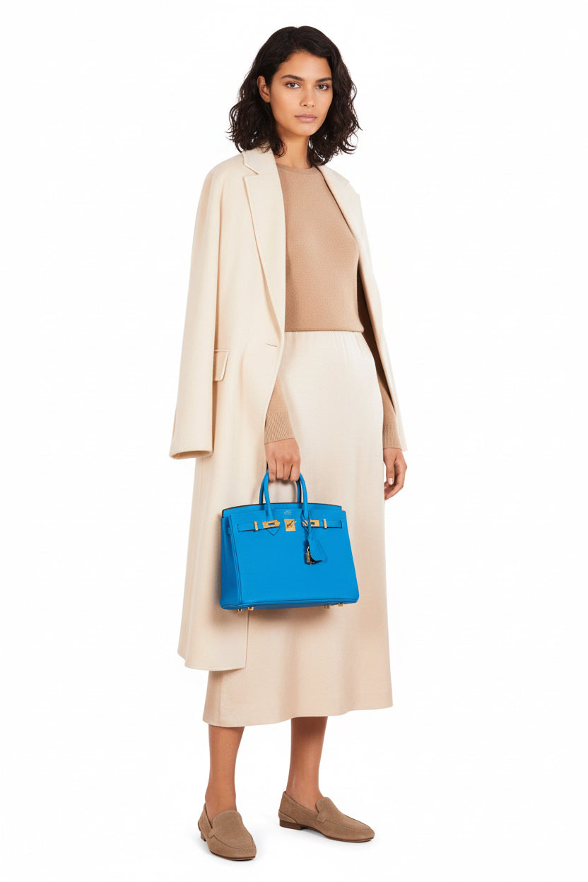 Hermès Birkin 25 Blue Zanzibar Togo Gold Hardware