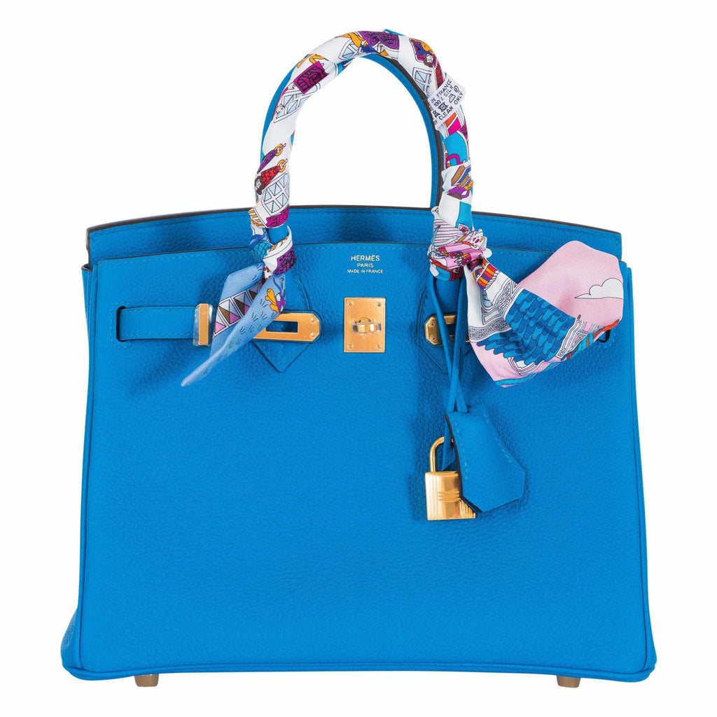 Hermès Birkin 25 Blue Zanzibar Togo Gold Hardware – JaneFinds