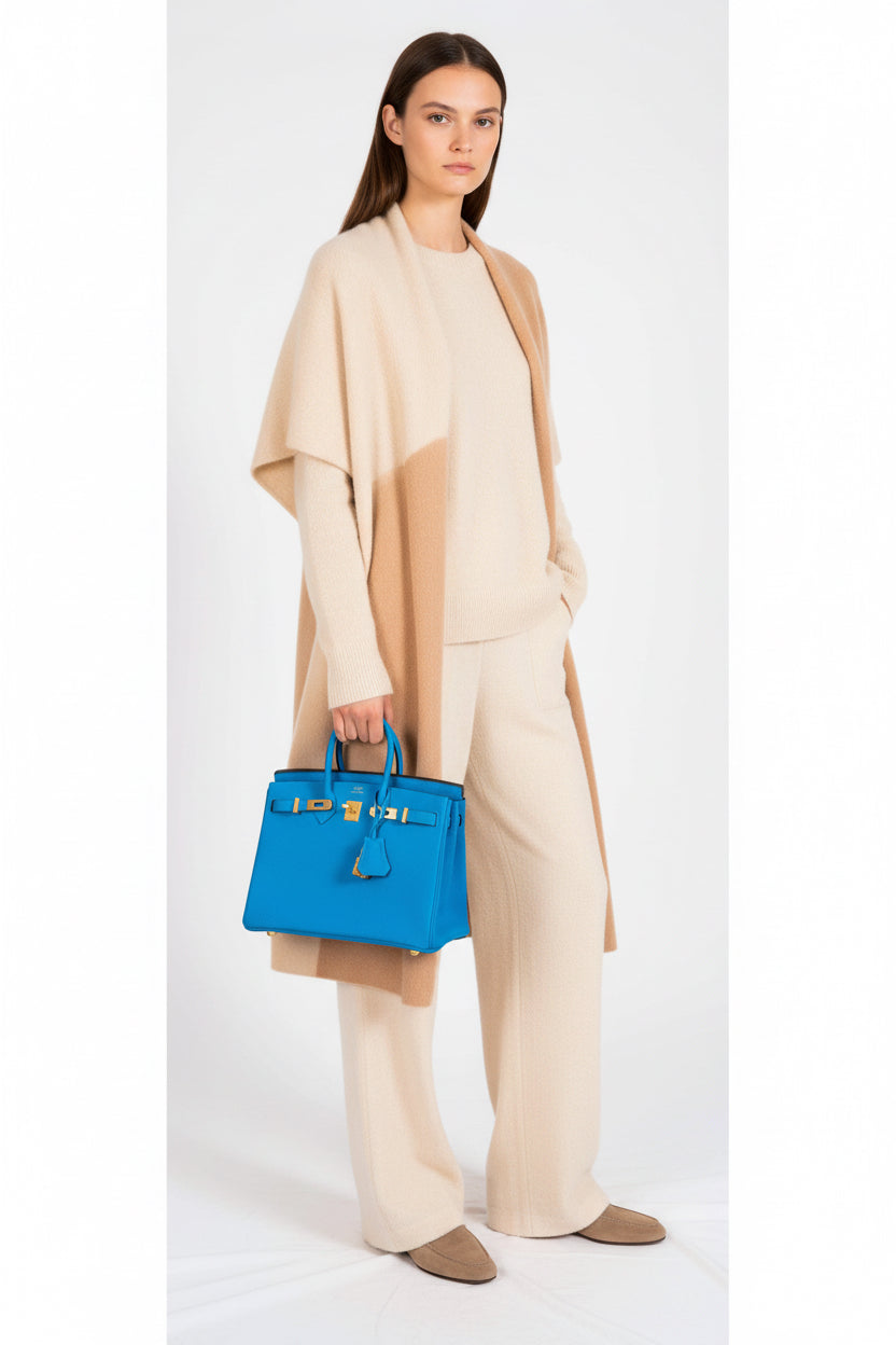 Hermès Birkin 25 Blue Zanzibar Togo Gold Hardware