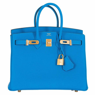 Hermès Birkin 25 Blue Zanzibar Togo Gold Hardware – JaneFinds