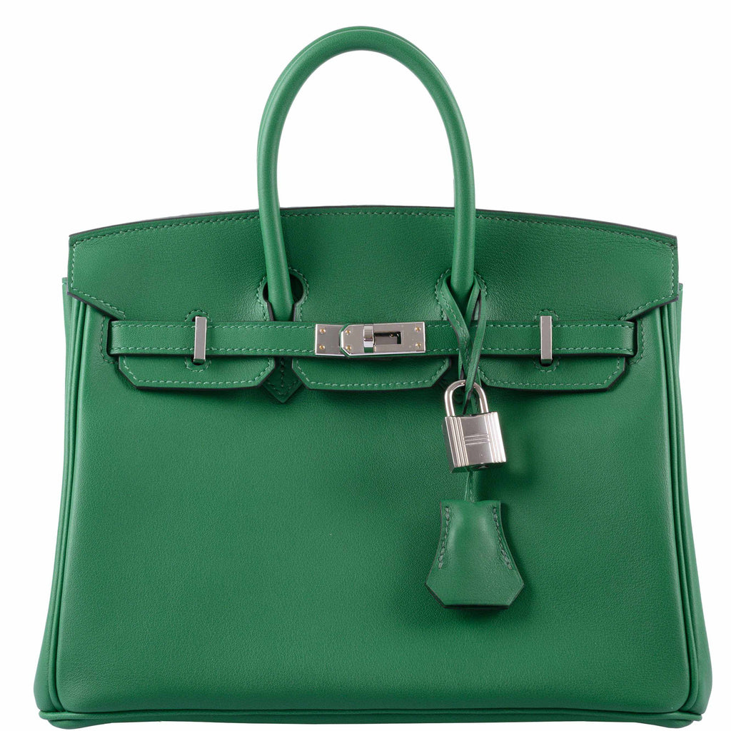 Hermes Birkin 25 Vert Vertigo Bag