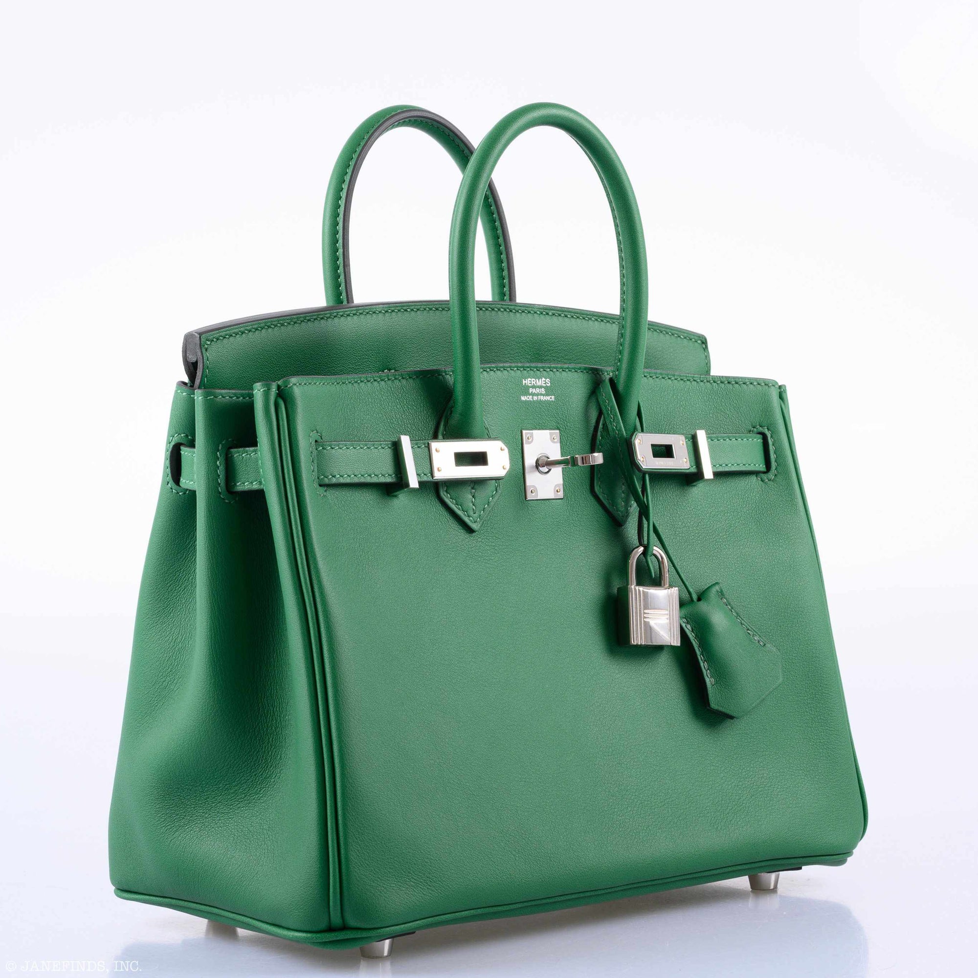 Hermès Birkin 25 Cactus Swift Leather Palladium Hardware