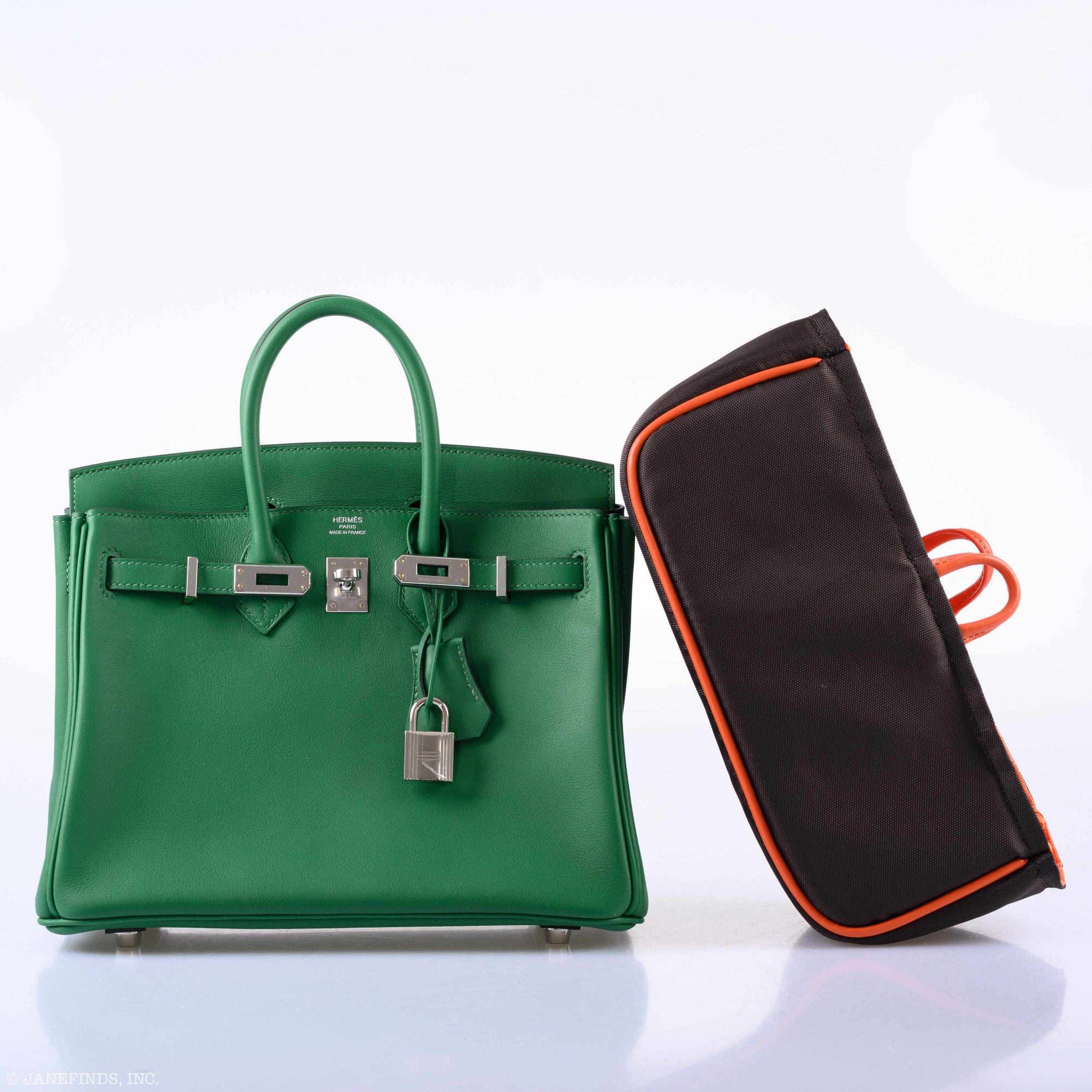 Hermès Birkin 25 Cactus Swift Leather Palladium Hardware