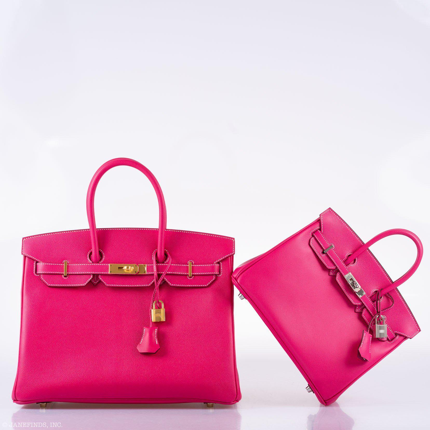 Hermès Birkin 25 Candy Collection Rose Tyrien Epsom Palladium Hardware - Q, Square