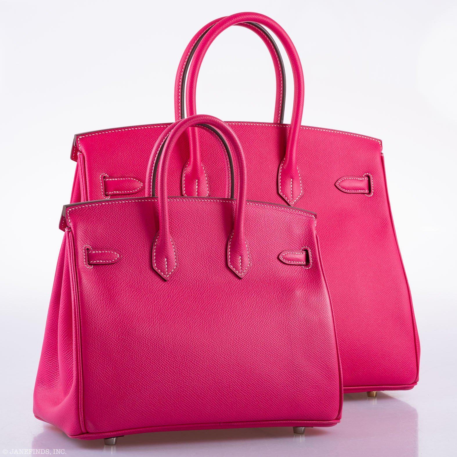 Hermès Birkin 25 Candy Collection Rose Tyrien Epsom Palladium Hardware - Q, Square