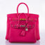 Hermès Birkin 25 Candy Collection Rose Tyrien Epsom Palladium Hardware - Q, Square