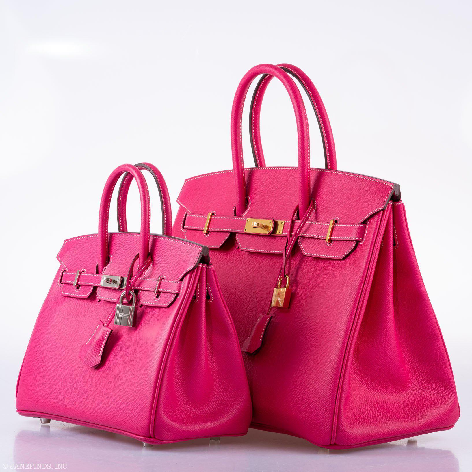 Hermès Birkin 25 Candy Collection Rose Tyrien Epsom Palladium Hardware - Q, Square