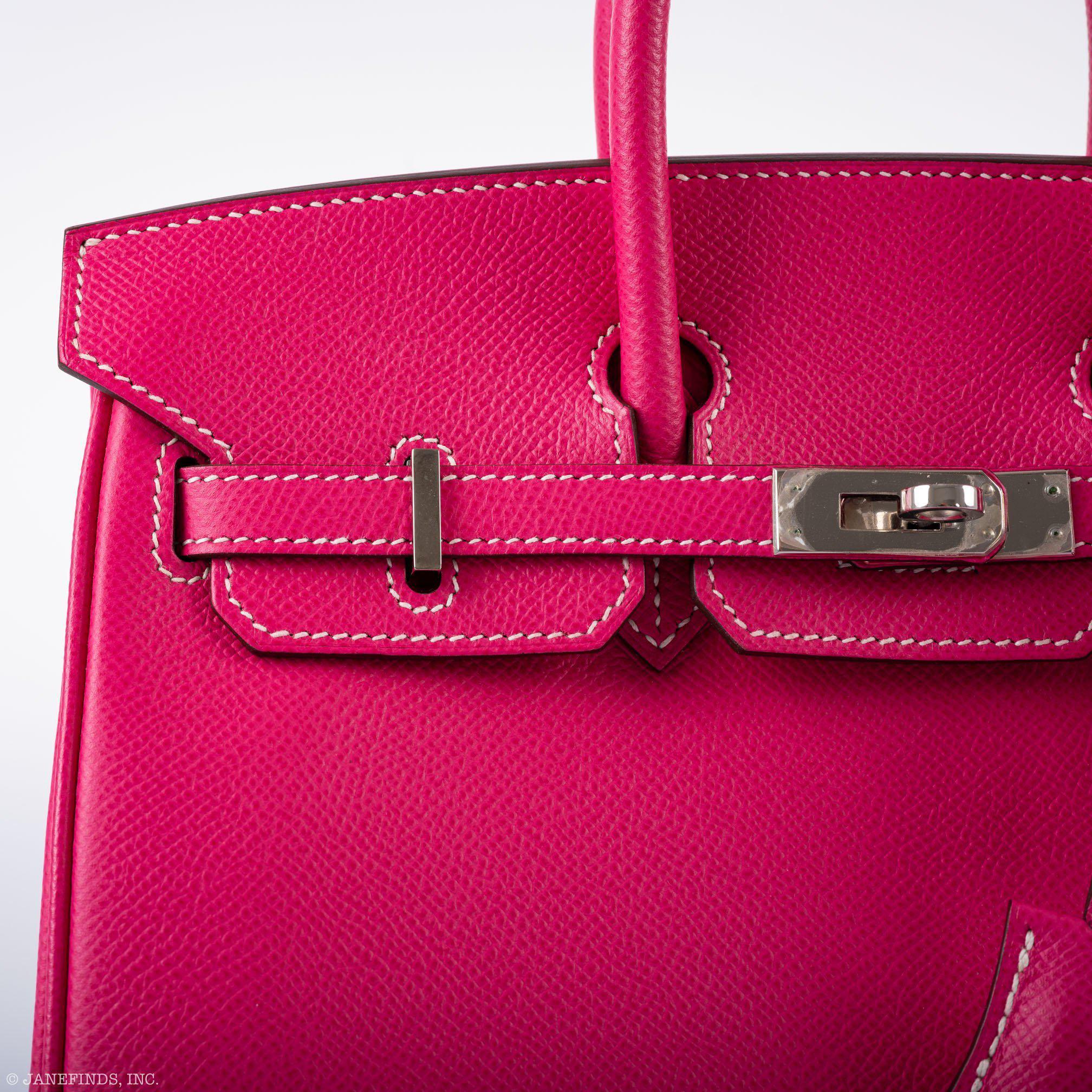 Hermès Birkin 25 Candy Collection Rose Tyrien Epsom Palladium Hardware - Q, Square