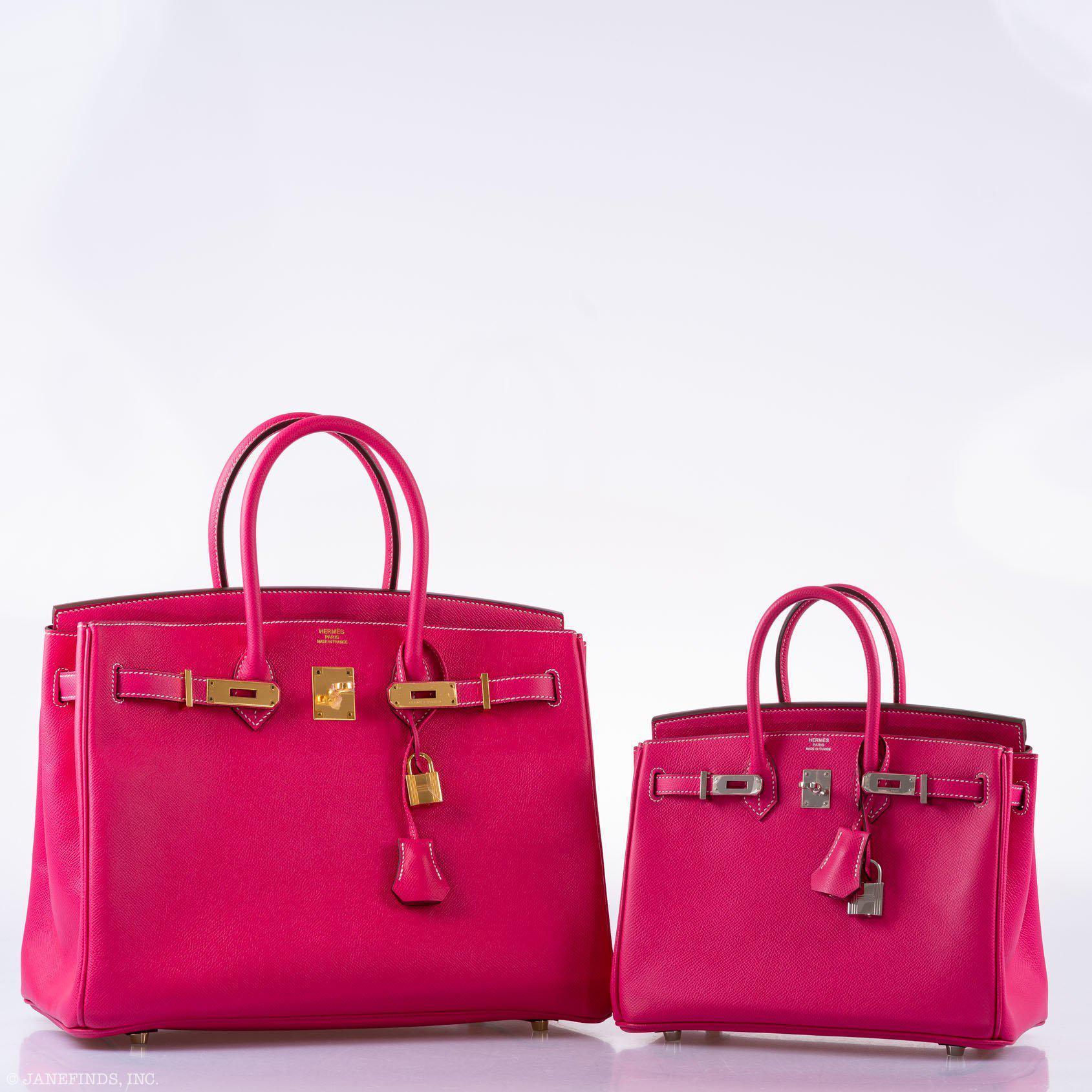 Hermès Birkin 25 Candy Collection Rose Tyrien Epsom Palladium Hardware - Q, Square