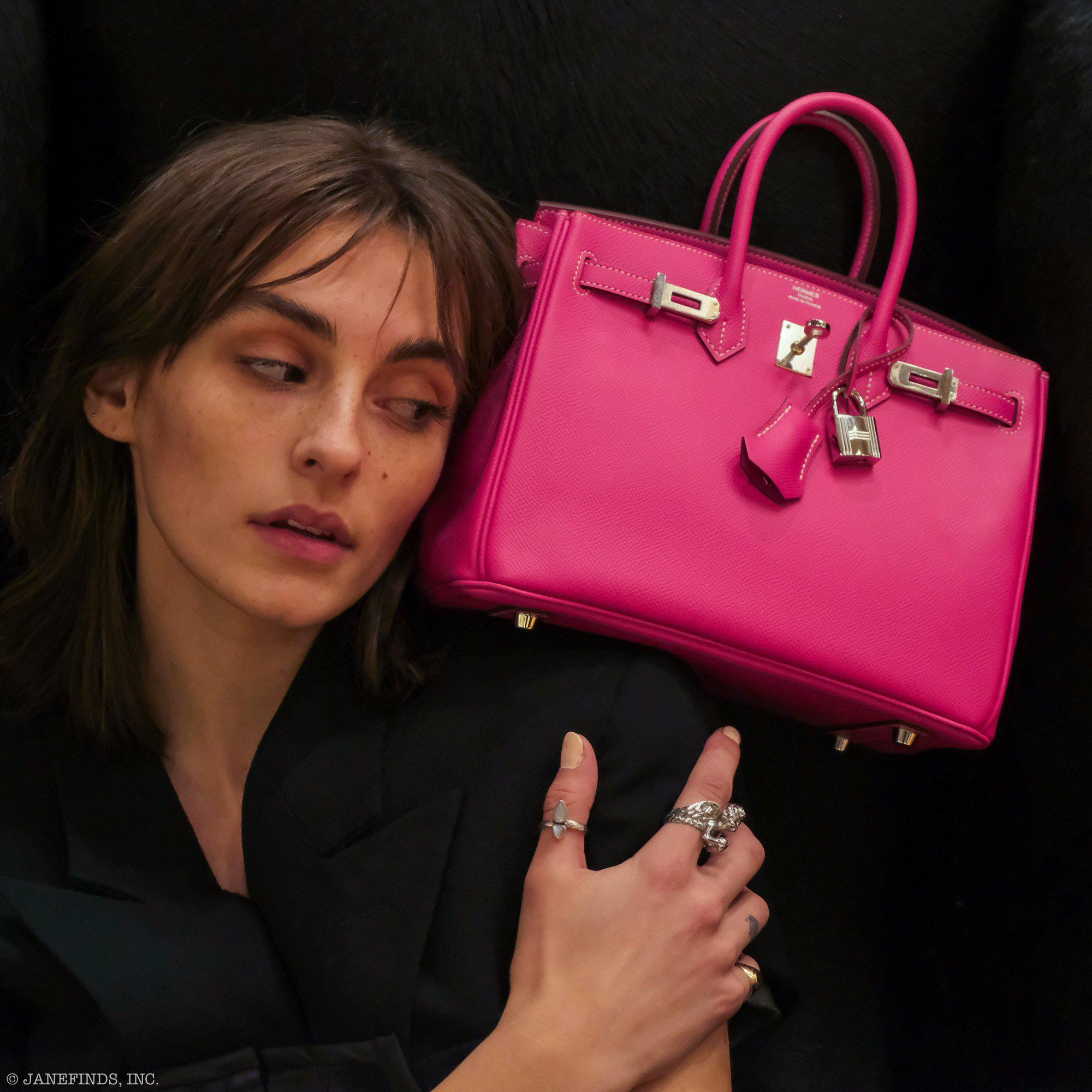 Hermès Birkin 25 Candy Collection Rose Tyrien Epsom Palladium Hardware - Q, Square