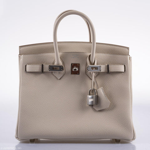 Birkin 25 Craie Swift Phw, Luxury, Bags & Wallets on Carousell