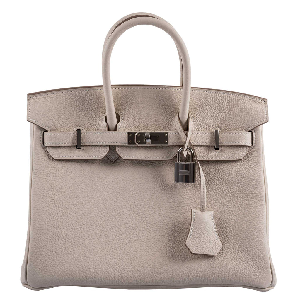 Hermès Birkin 25 Craie Togo Palladium Hardware