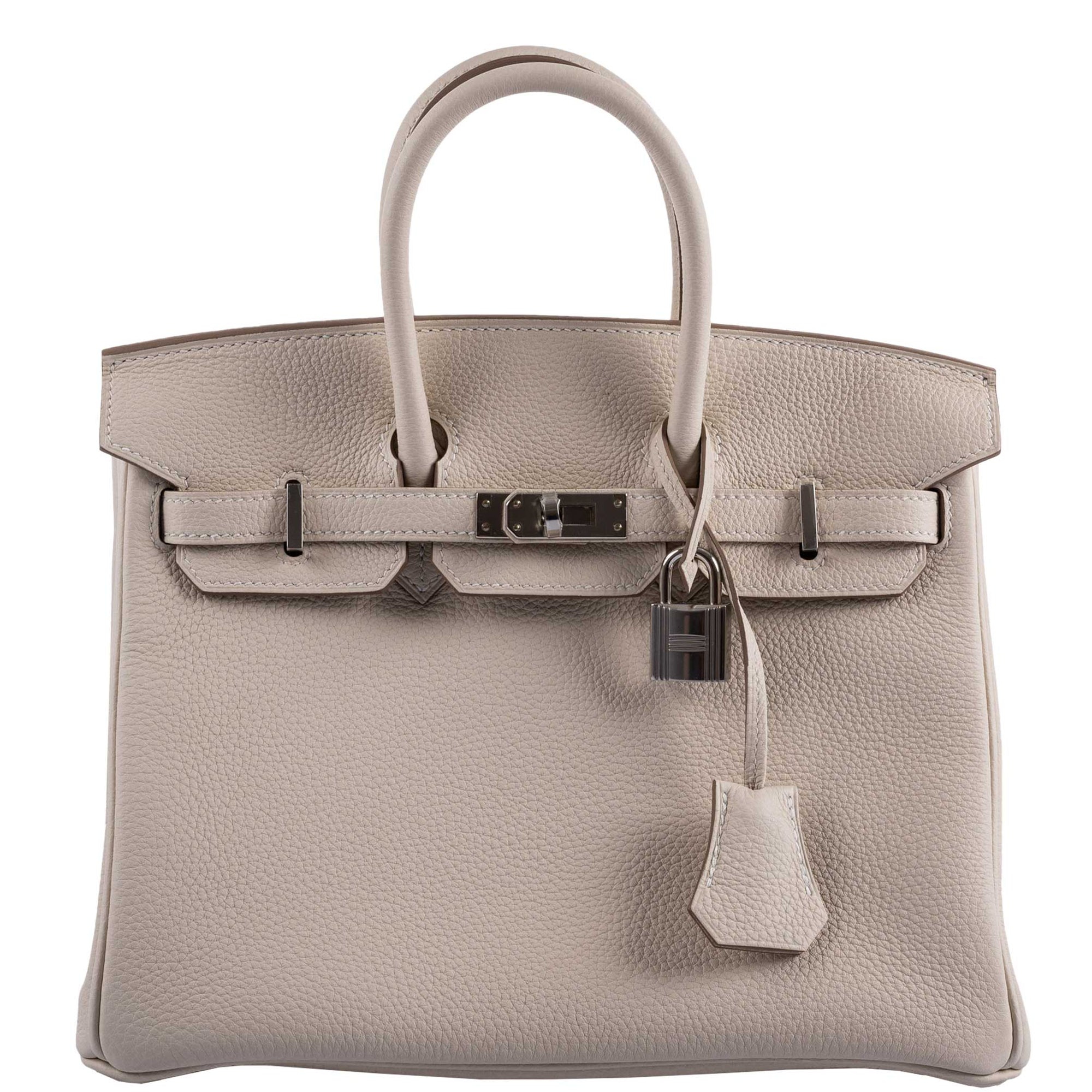 Hermès Birkin 25 Craie Togo Palladium Hardware