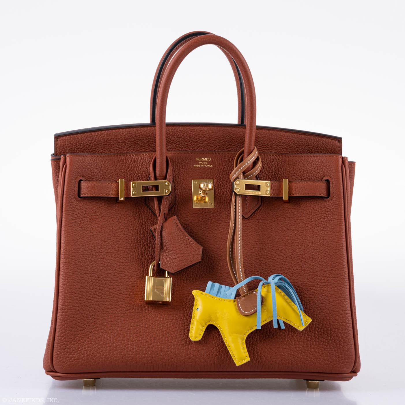Hermès Birkin 25 Cuivre Togo Leather Gold Hardware