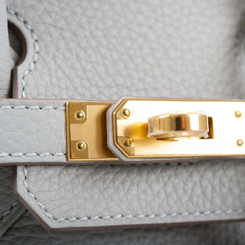 Hermès Birkin 25 Gris Perle Togo Gold Hardware