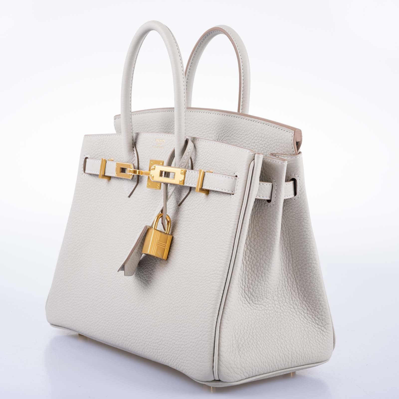 Hermès Birkin 25 Gris Perle Togo Gold Hardware