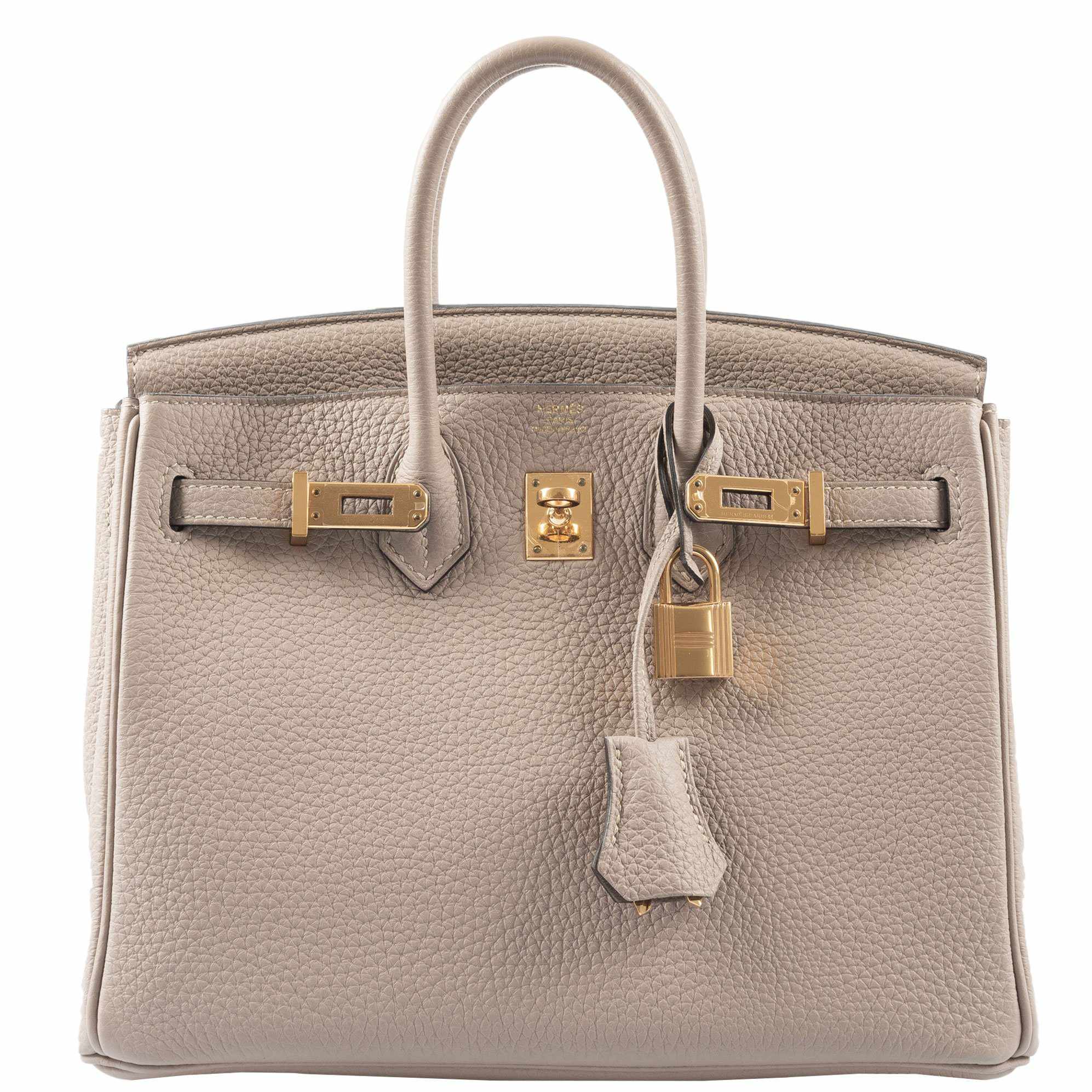 Hermès Birkin 25 Gris Tourterelle Togo Gold Hardware